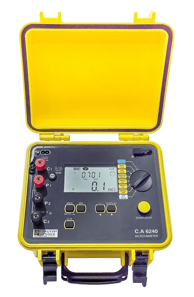 10A Micro-Ohmmeter - KRYKARD CA 6240 Micro-Ohmmeter for Low Resistance